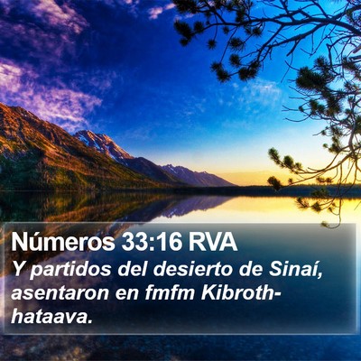 Números 33:16 RVA Bible Verse Image