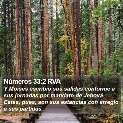 Números 33:2 RVA Bible Verse Image