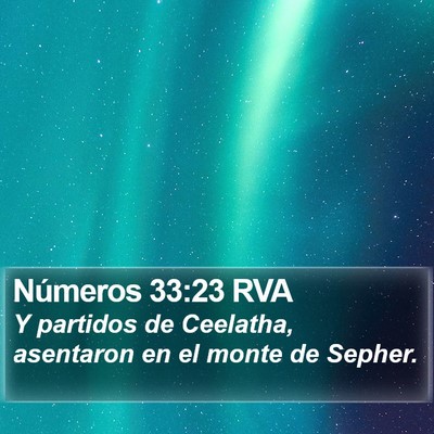 Números 33:23 RVA Bible Verse Image