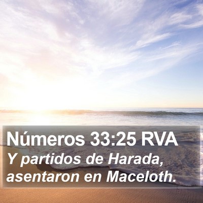 Números 33:25 RVA Bible Verse Image