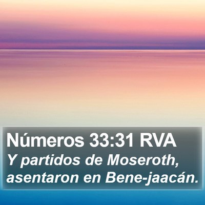 Números 33:31 RVA Bible Verse Image