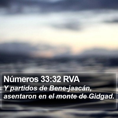 Números 33:32 RVA Bible Verse Image