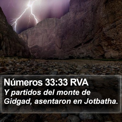 Números 33:33 RVA Bible Verse Image