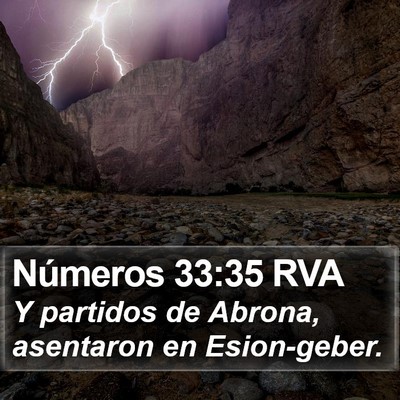 Números 33:35 RVA Bible Verse Image
