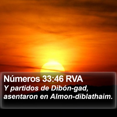 Números 33:46 RVA Bible Verse Image