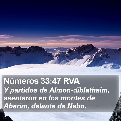 Números 33:47 RVA Bible Verse Image