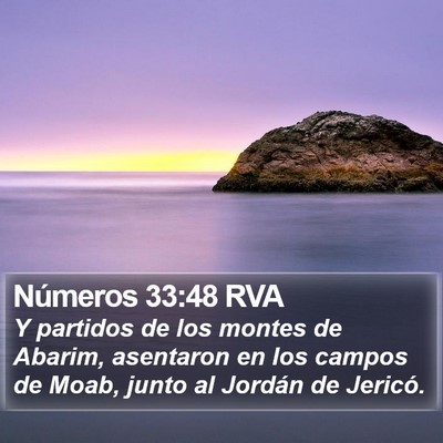 Números 33:48 RVA Bible Verse Image