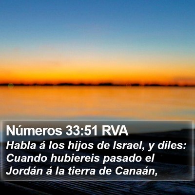Números 33:51 RVA Bible Verse Image