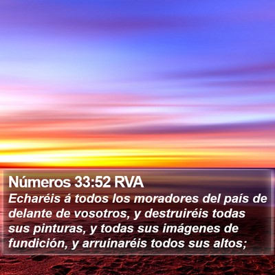 Números 33:52 RVA Bible Verse Image