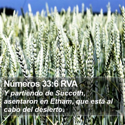 Números 33:6 RVA Bible Verse Image