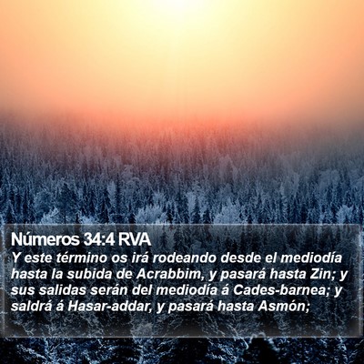 Números 34:4 RVA Bible Verse Image