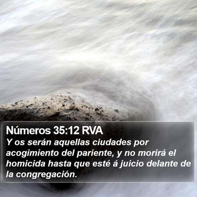Números 35:12 RVA Bible Verse Image