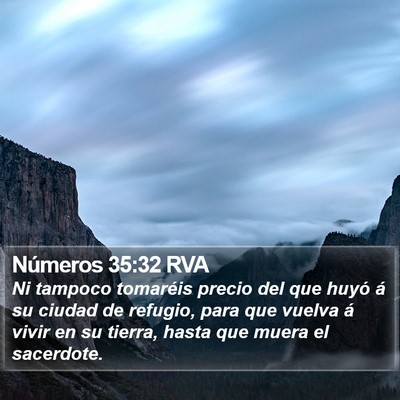 Números 35:32 RVA Bible Verse Image