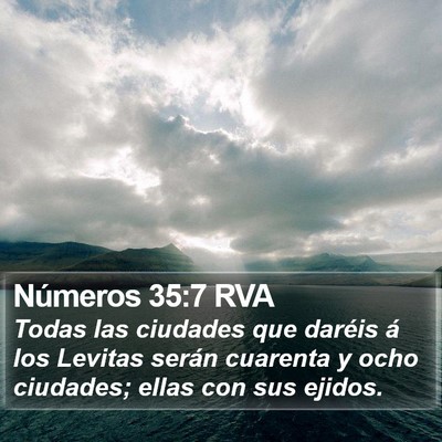 Números 35:7 RVA Bible Verse Image
