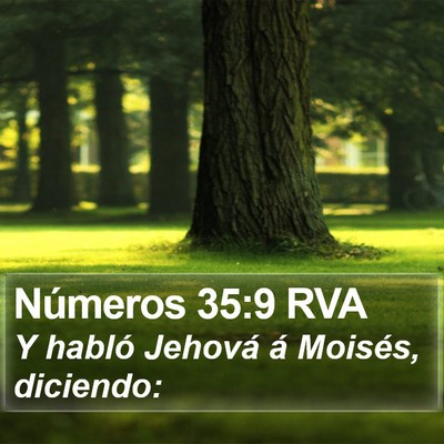 Números 35:9 RVA Bible Verse Image
