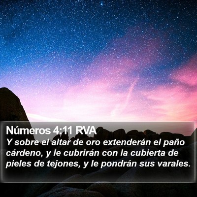Números 4:11 RVA Bible Verse Image