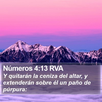 Números 4:13 RVA Bible Verse Image