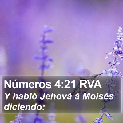 Números 4:21 RVA Bible Verse Image