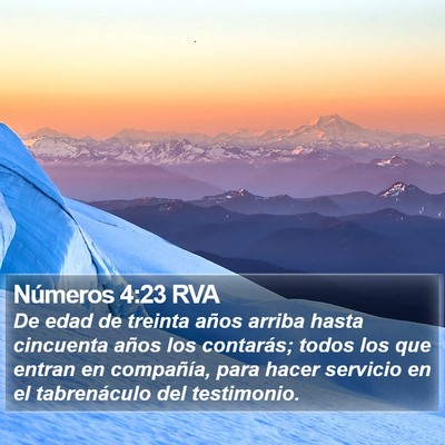 Números 4:23 RVA Bible Verse Image
