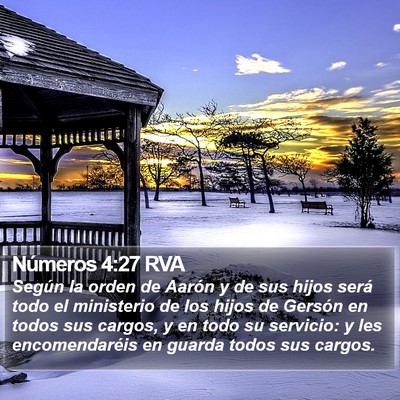 Números 4:27 RVA Bible Verse Image