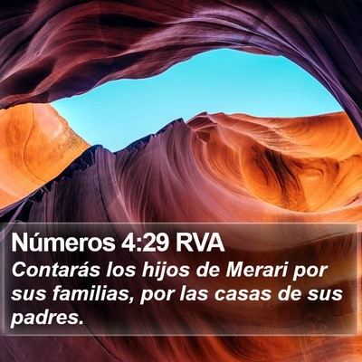 Números 4:29 RVA Bible Verse Image