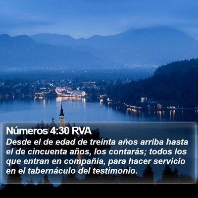 Números 4:30 RVA Bible Verse Image