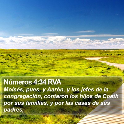 Números 4:34 RVA Bible Verse Image
