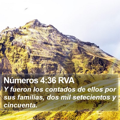 Números 4:36 RVA Bible Verse Image