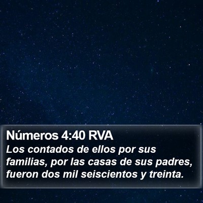 Números 4:40 RVA Bible Verse Image
