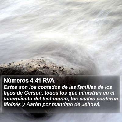 Números 4:41 RVA Bible Verse Image