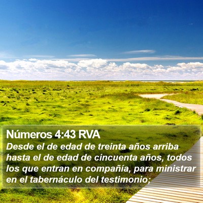 Números 4:43 RVA Bible Verse Image