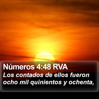 Números 4:48 RVA Bible Verse Image