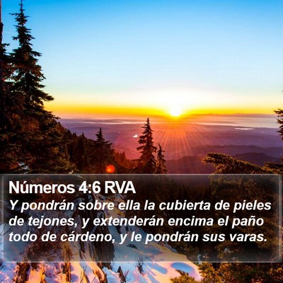 Números 4:6 RVA Bible Verse Image
