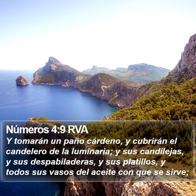 Números 4:9 RVA Bible Verse Image