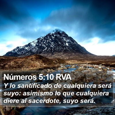 Números 5:10 RVA Bible Verse Image