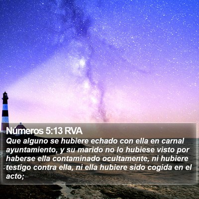 Números 5:13 RVA Bible Verse Image