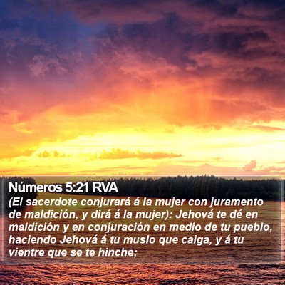 Números 5:21 RVA Bible Verse Image