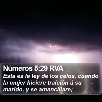 Números 5:29 RVA Bible Verse Image