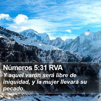 Números 5:31 RVA Bible Verse Image