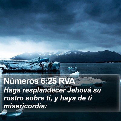 Números 6:25 RVA Bible Verse Image