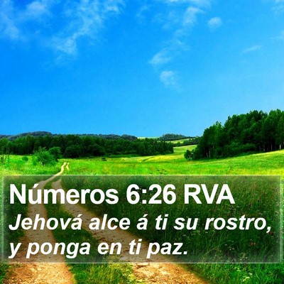 Números 6:26 RVA Bible Verse Image