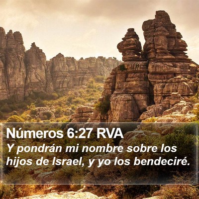 Números 6:27 RVA Bible Verse Image