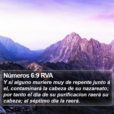 Números 6:9 RVA Bible Verse Image