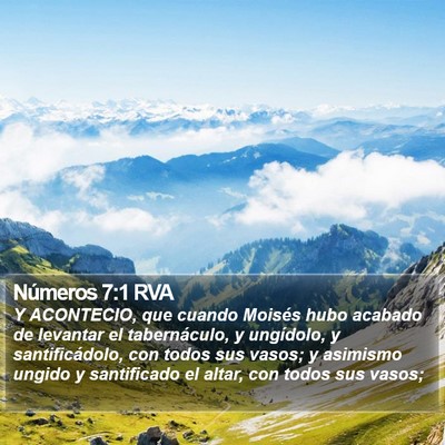 Números 7:1 RVA Bible Verse Image