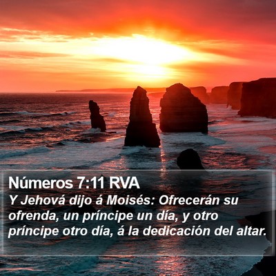 Números 7:11 RVA Bible Verse Image