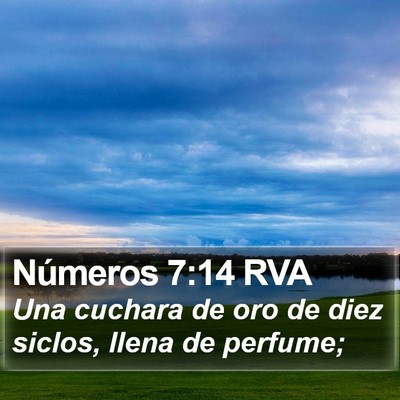Números 7:14 RVA Bible Verse Image