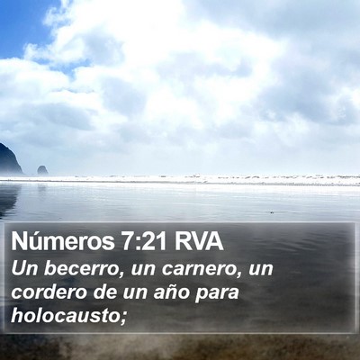 Números 7:21 RVA Bible Verse Image