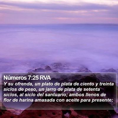 Números 7:25 RVA Bible Verse Image