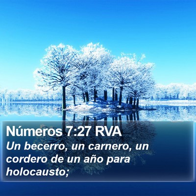 Números 7:27 RVA Bible Verse Image