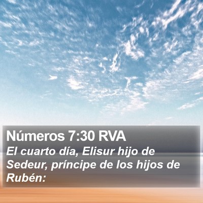 Números 7:30 RVA Bible Verse Image